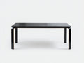 Schwarzer rechteckiger Tisch-Holz-178×86×75 cm-Schwarz-Esszimmer-sanft gerundetes Gestell