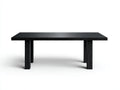 Schwarzer rechteckiger Tisch-Holz-190×90×75 cm-Schwarz-Esszimmer-markante Vierbeinoptik
