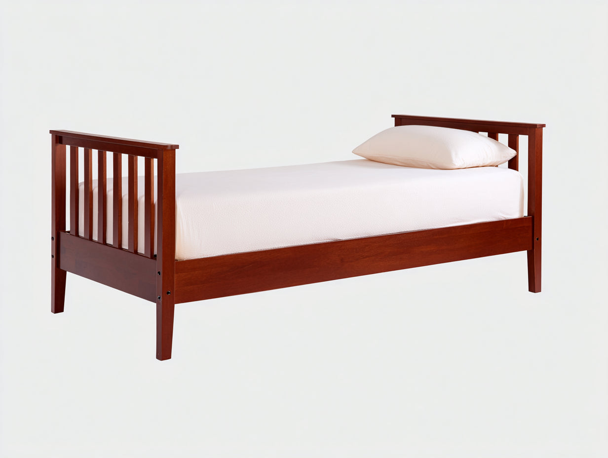 Einzelbett aus Holz